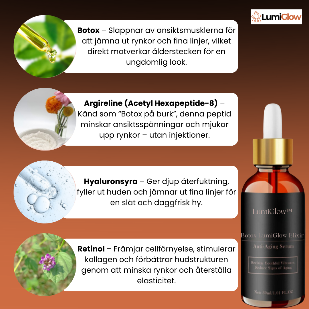 LumiGlow™ | Minska rynkor för slätare, ungdomlig hud – Botox-liknande resultat