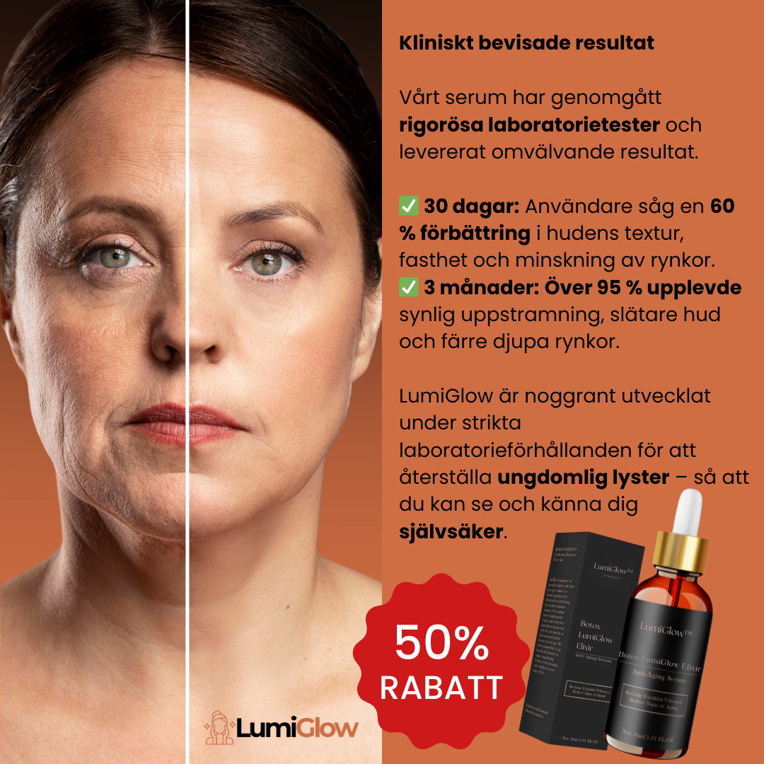 LumiGlow™ | Minska rynkor för slätare, ungdomlig hud – Botox-liknande resultat
