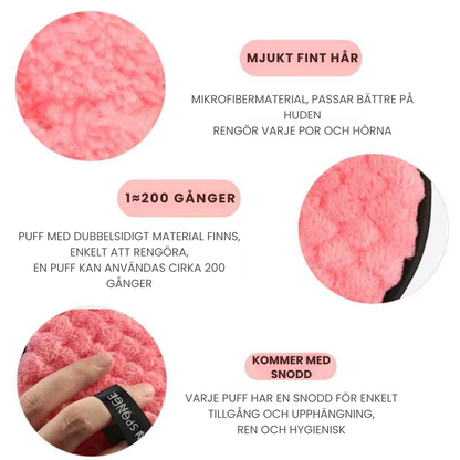 EcoBeauty™ | Mjuka Mikrofiber Sminkpads – Miljövänliga och Återanvändbara (15 stycken/förpackning)