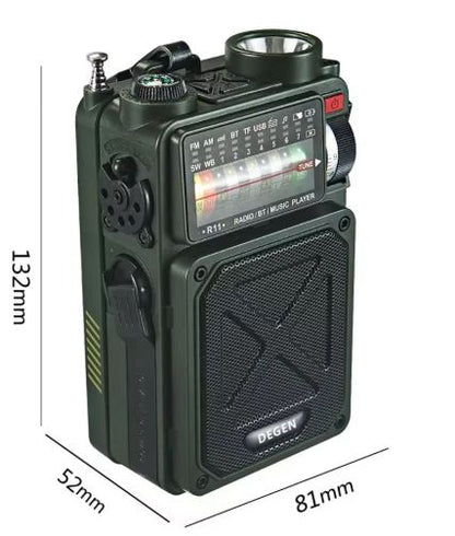 SafeSignal™ | Solcellsdriven Vevradio för Nödsituationer
